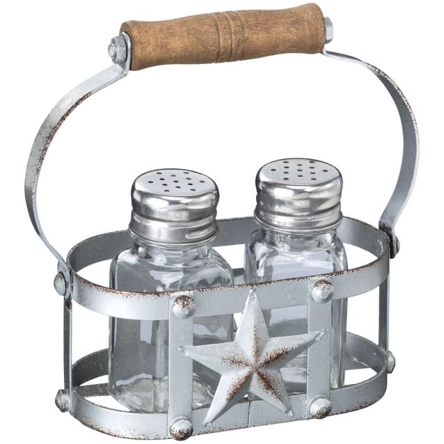 Metal Star Salt & Pepper Shaker Set – Lazy B Western Wear & Tack