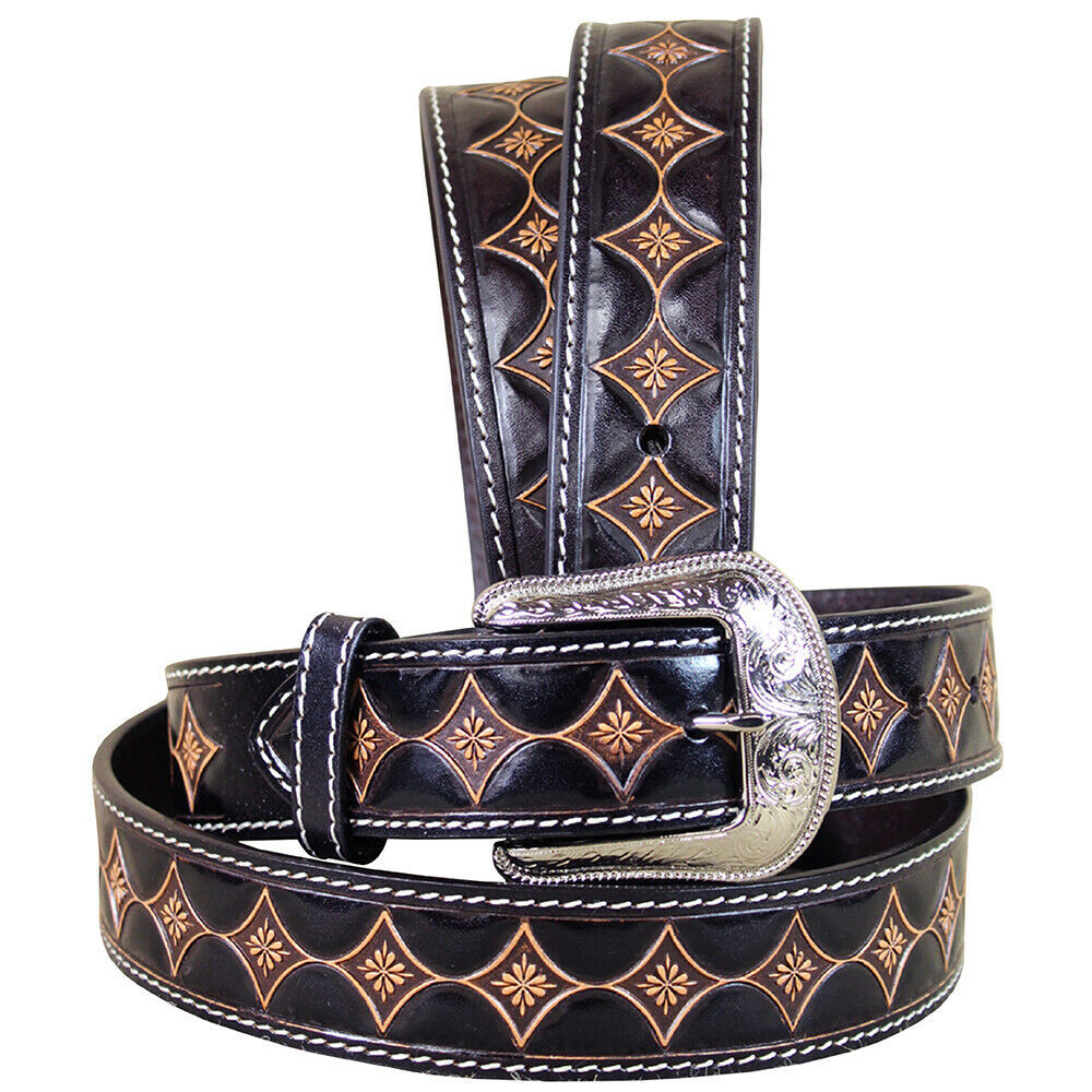 Flower Leather Belt Wide Leather Belt Women Leather Belt 