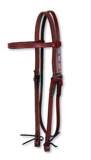 Classic Smooth Browband Headstall - Walnut