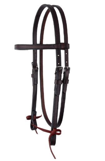 Classic Smooth Browband Headstall - Chocolate