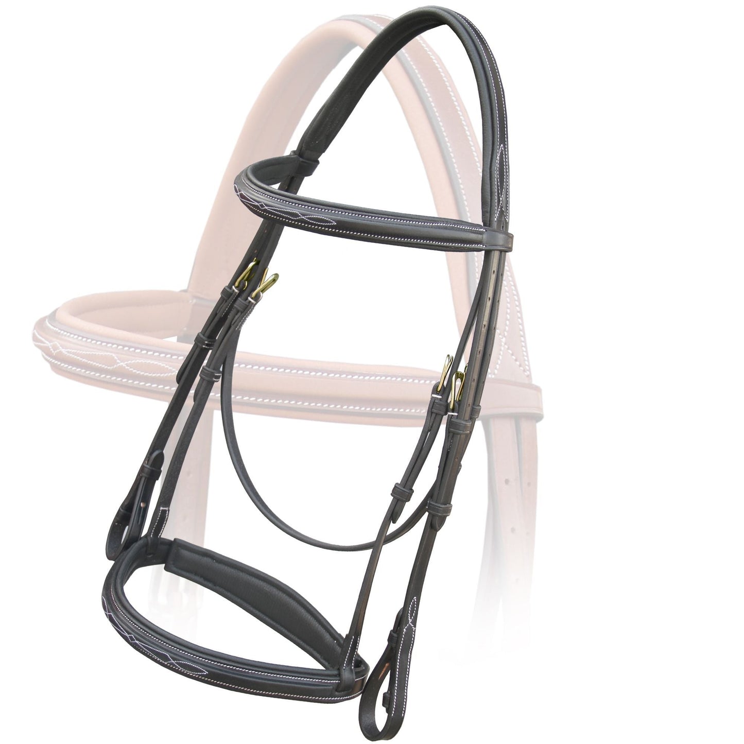 Replacement Crownpiece of ExionPro Thin Noseband Padded Hunter Bridle