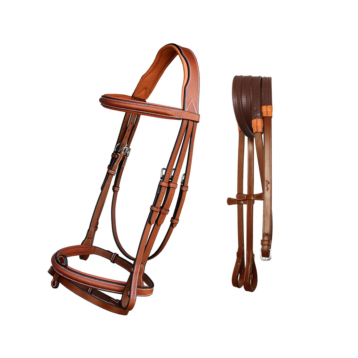 ExionPro Detachable Flash New Thin Raised Bridle & Reins