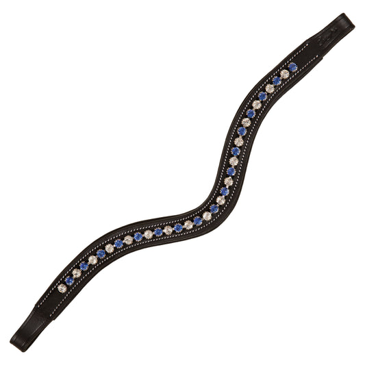 ExionPro Elegant Blue & Clear Crystal Browband