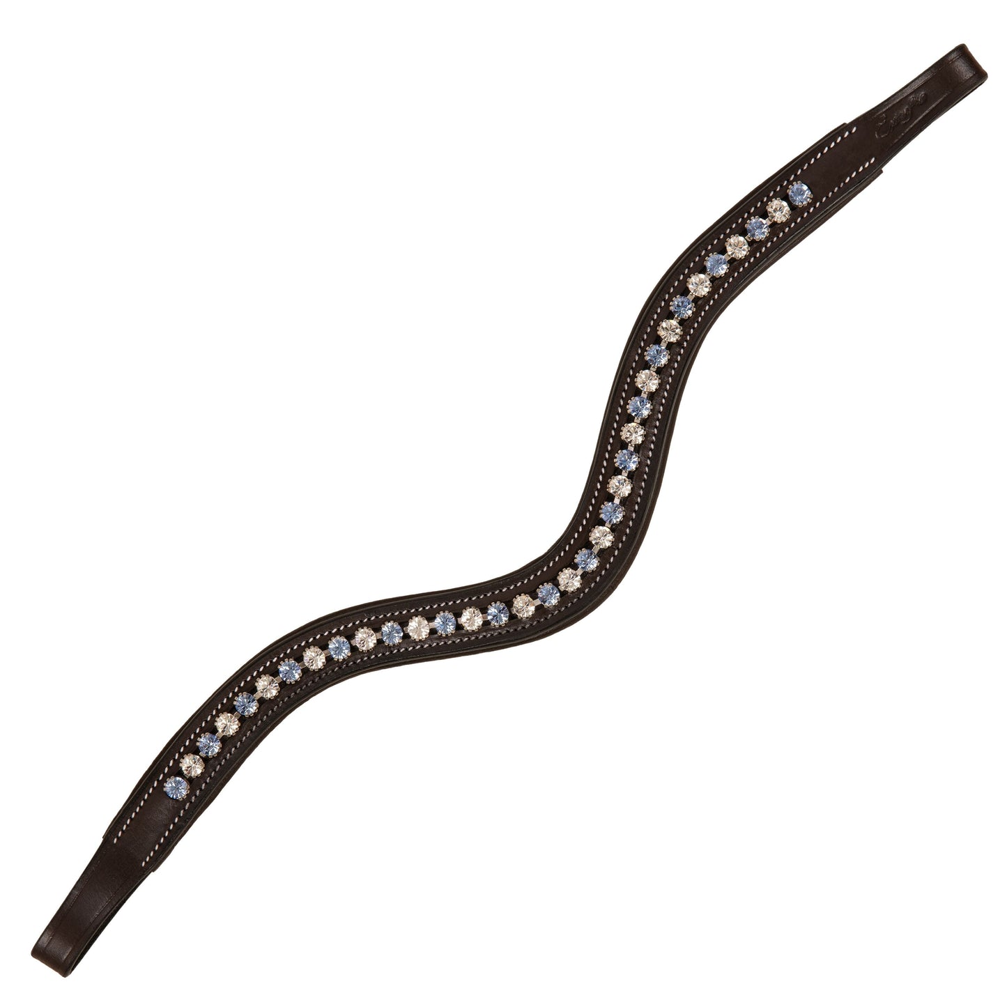 ExionPro Small Elegant Designer Blue, White Crystal Browband