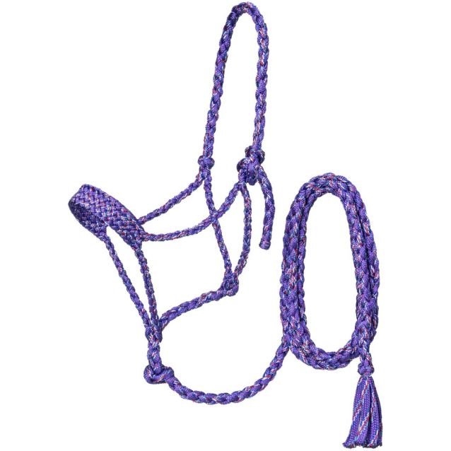 Tough-1 Premium Mule Tape Halter with Lead Funfetti