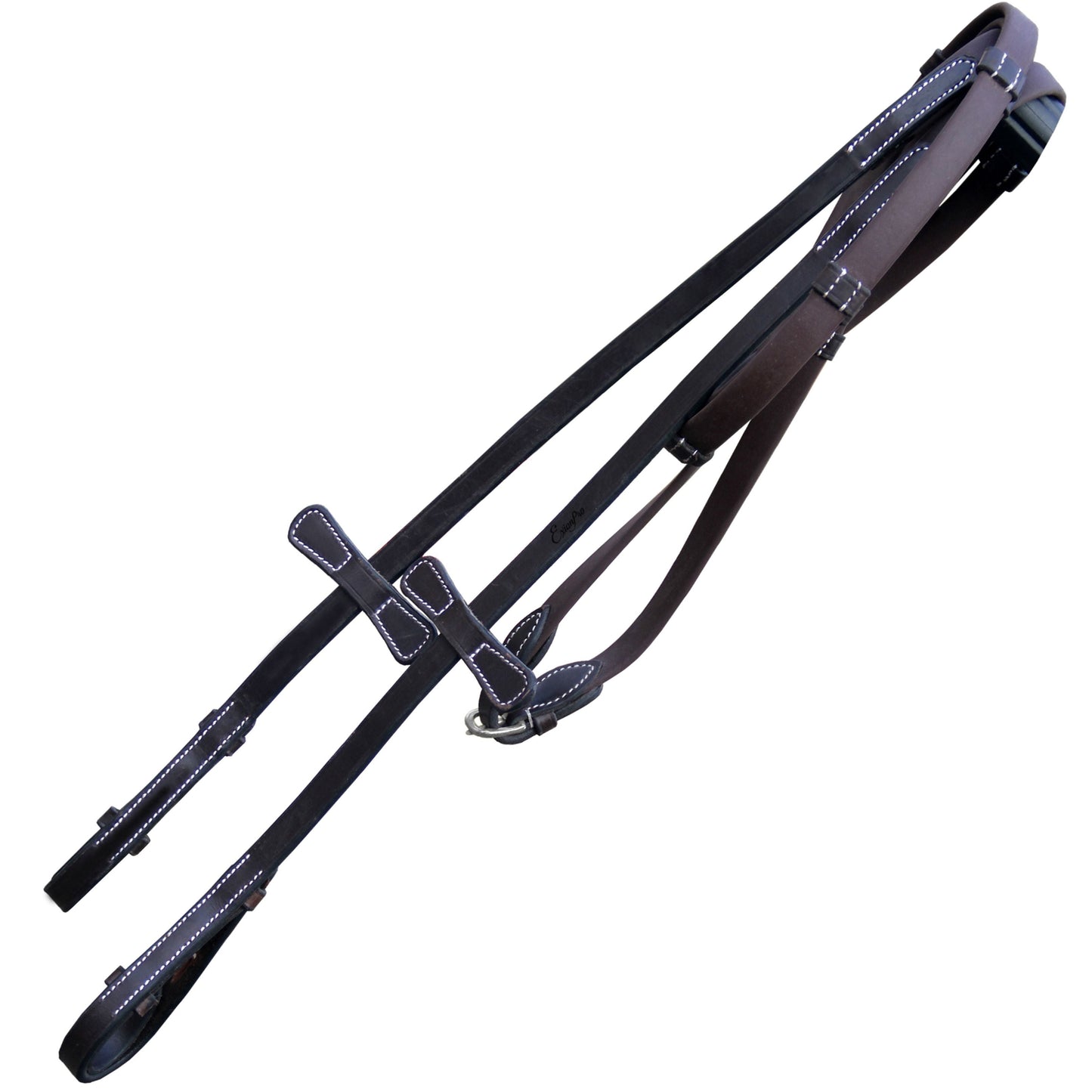 ExionPro Plain Rubber Reins with 7 Loops & Martingale Stoppers