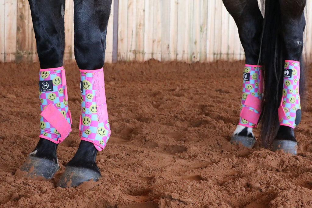 Pink and Blue Smiles Sport Boots