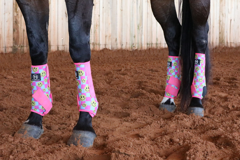 Pink and Blue Smiles Sport Boots