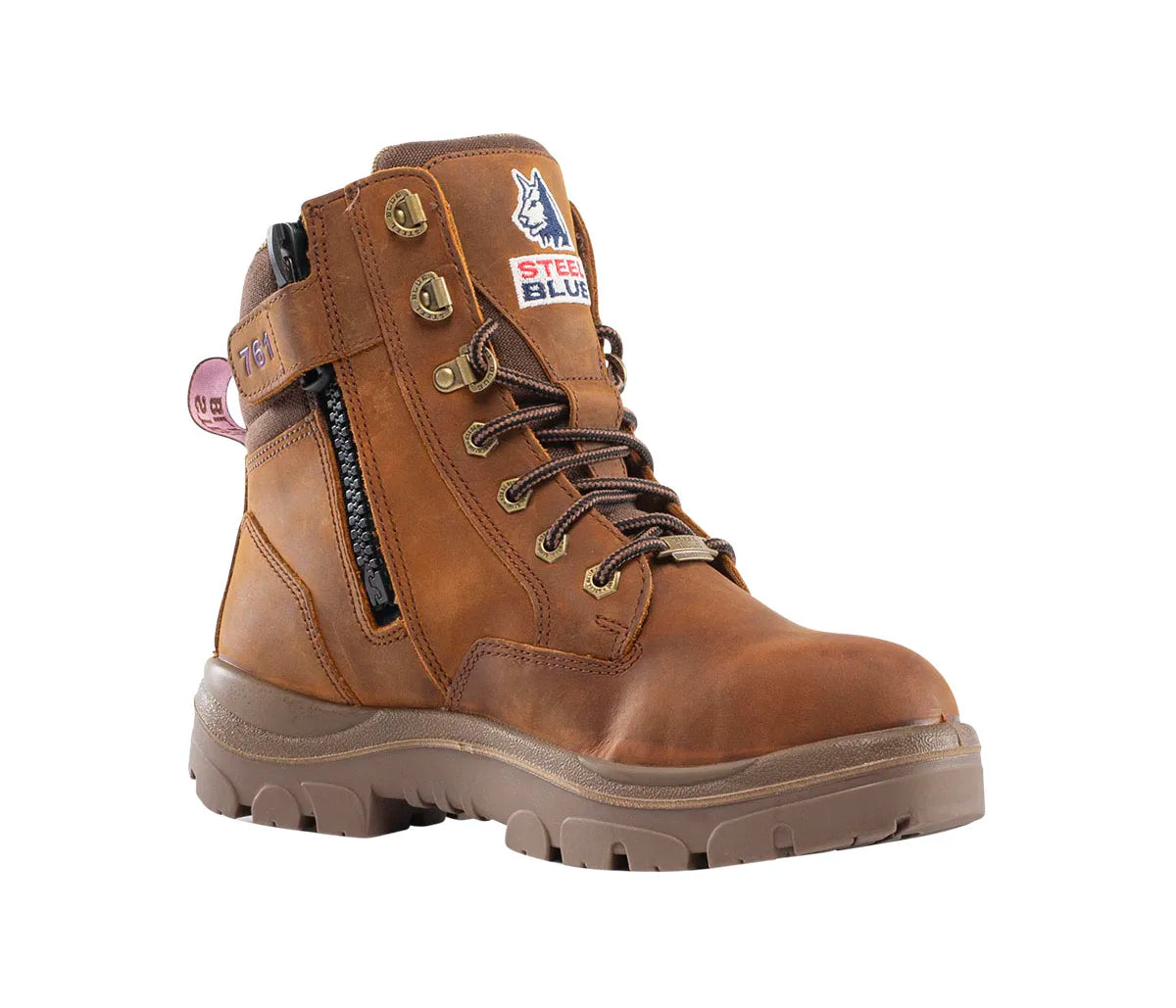 Ladies Steel Blue Southern Cross-Brown