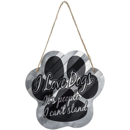 Metal Dog Paw Sign