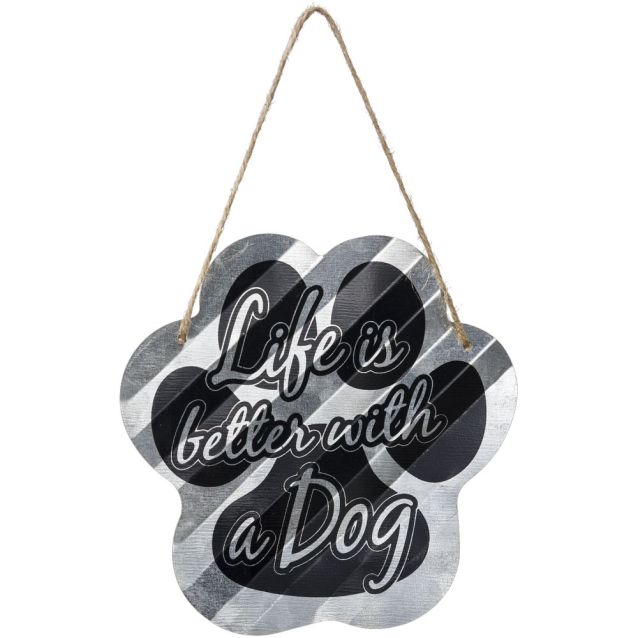 Metal Dog Paw Sign