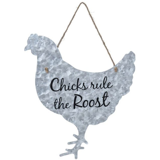 Metal Chicken Sign