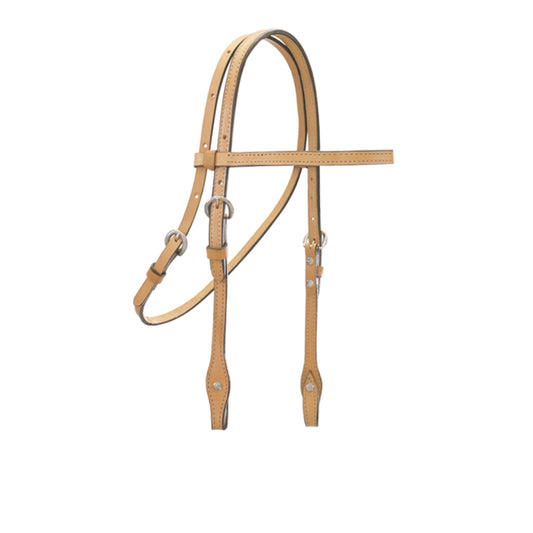 2015 1/2" Straight browband headstall golden leather