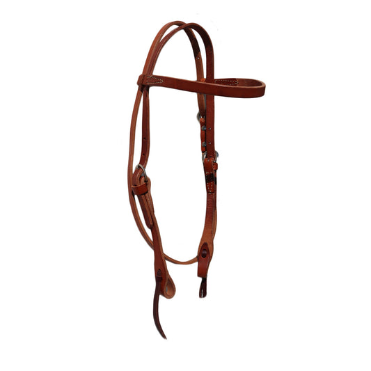 2030-HL 1/2" Straight browband headstall harness leather