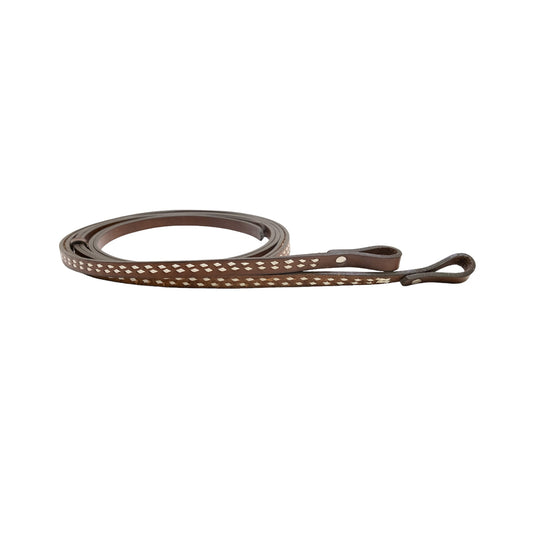 702-TBS 5/8" Split reins toast leather with buckstitch