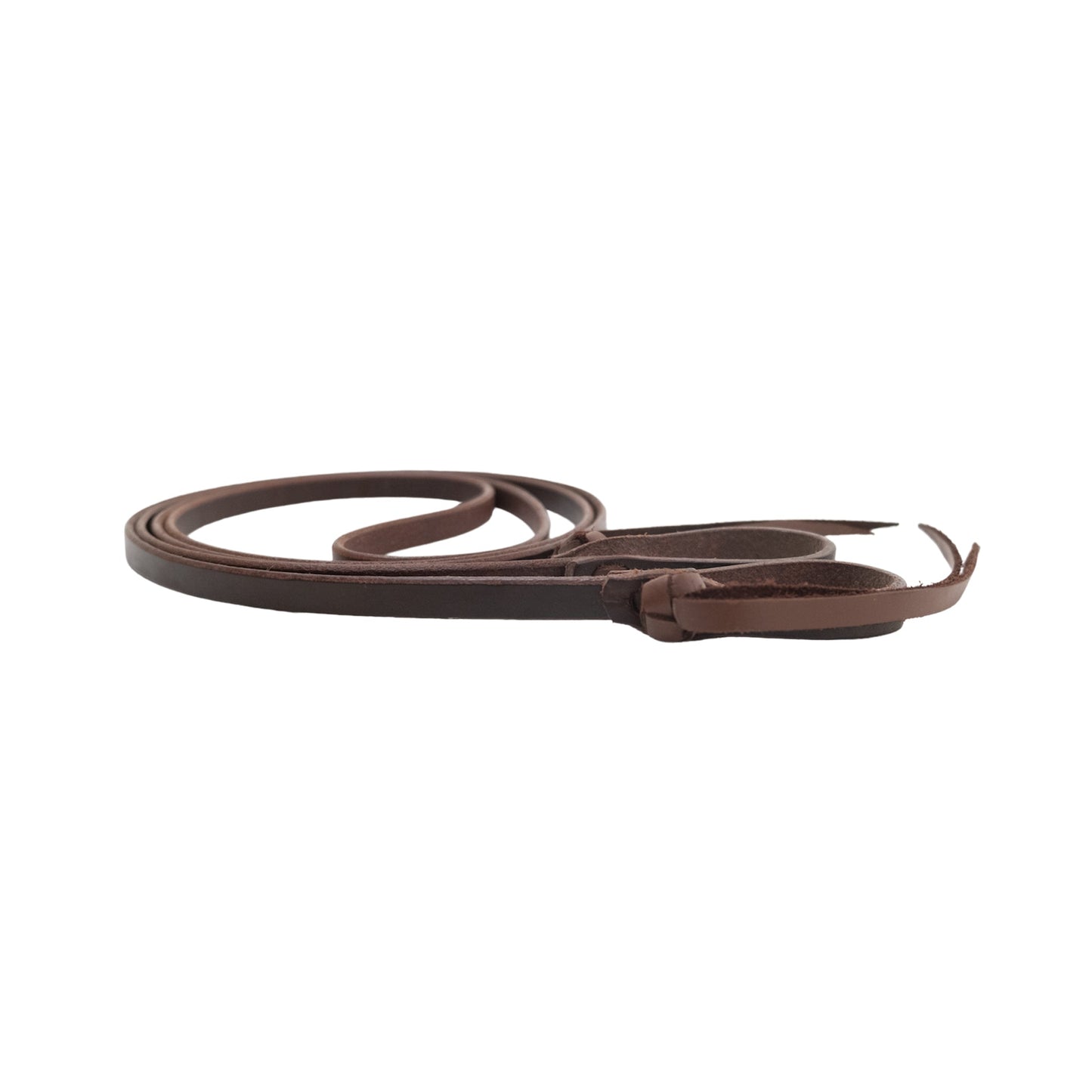 735-LN 1/2" Roping rein latigo leather with knots