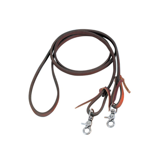 738-LN 1/2" Roping rein latigo leather with snaps