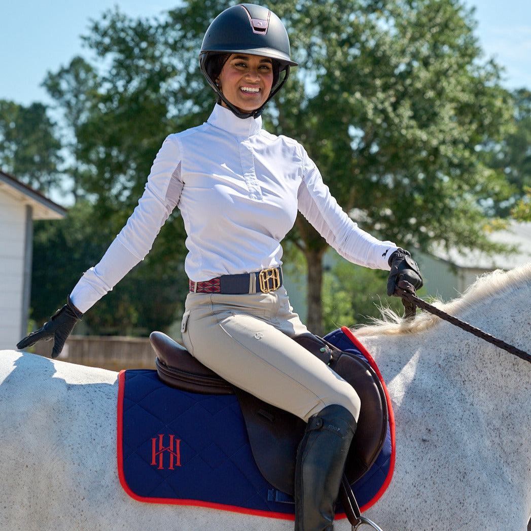 Megan Knee Patch Breeches - Beige