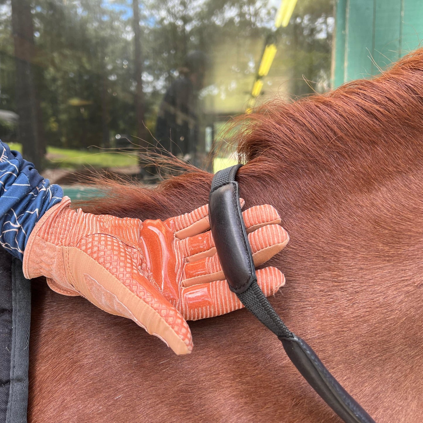 Comfort Connect Rein - Intermittent Padding for Equal Rein Length and Hand Support