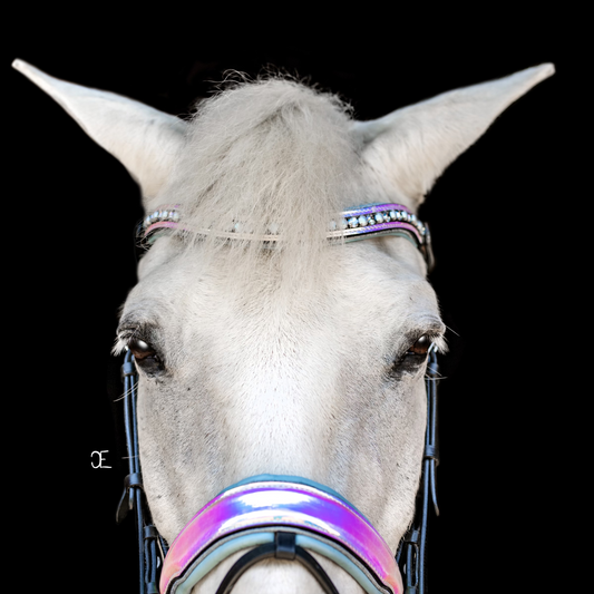 Elsa Neon Patent Snaffle Bridle