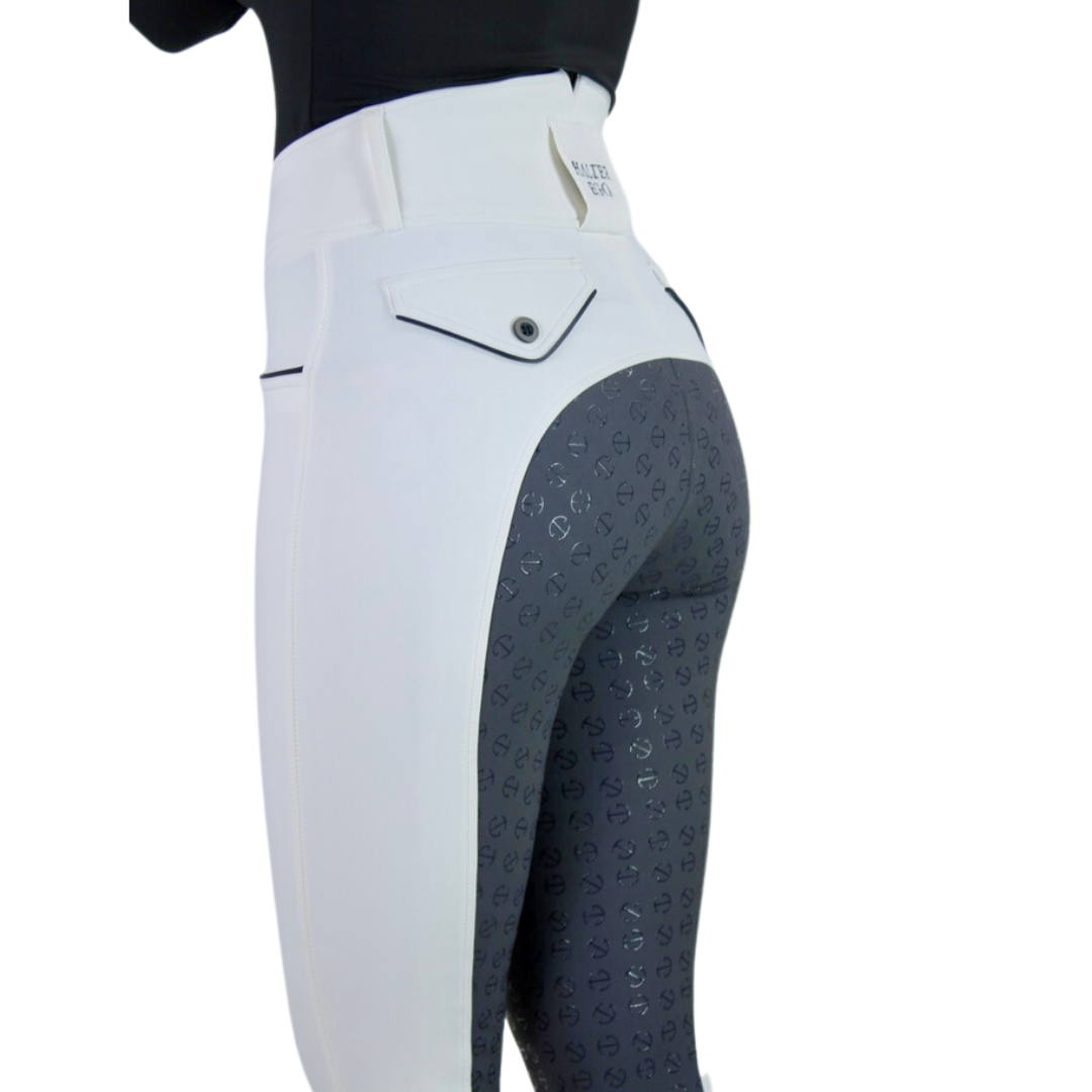 Evolution - High Waisted White Competition Breeches