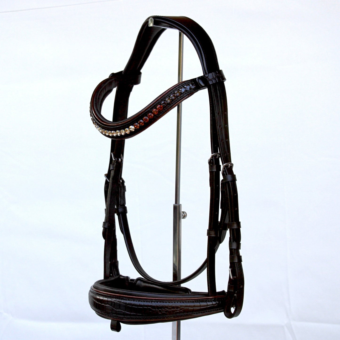 Barcelona Black Leather Snaffle Bridle