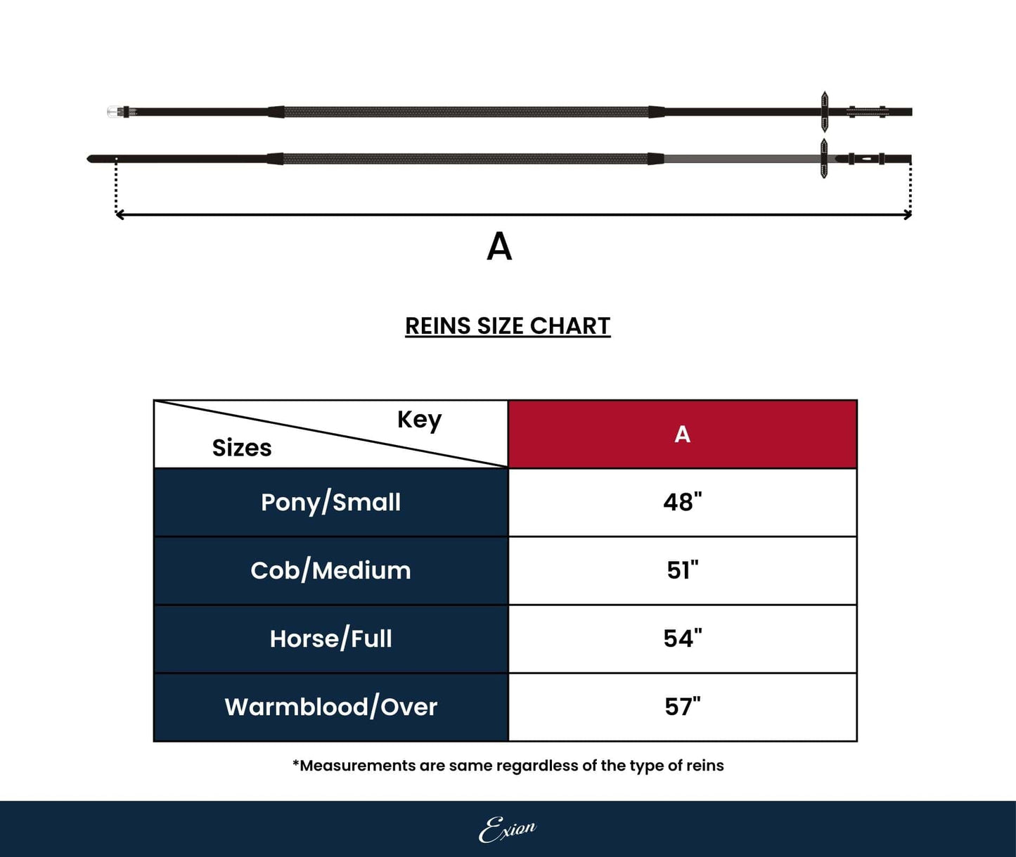 ExionPro Leather Reins with Seven Hand Stoppers