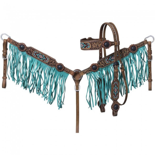 Isabella Brow Headstall and Breastcollar Set