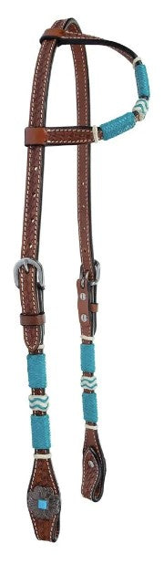 Turquoise Roundup One Ear Headstall